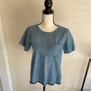 Madewell denim top.